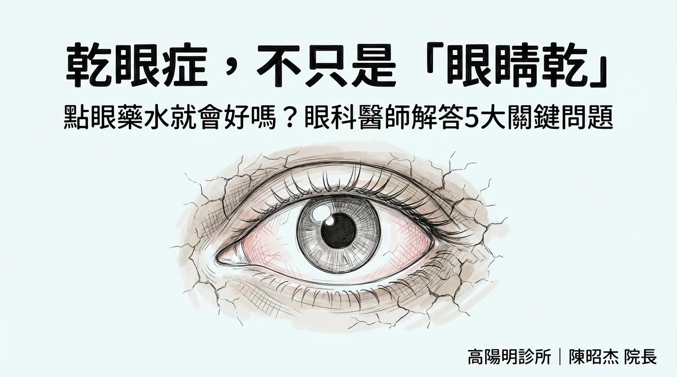 乾眼症是什麼?會自己好嗎?30年眼科院長解答五大關鍵問題