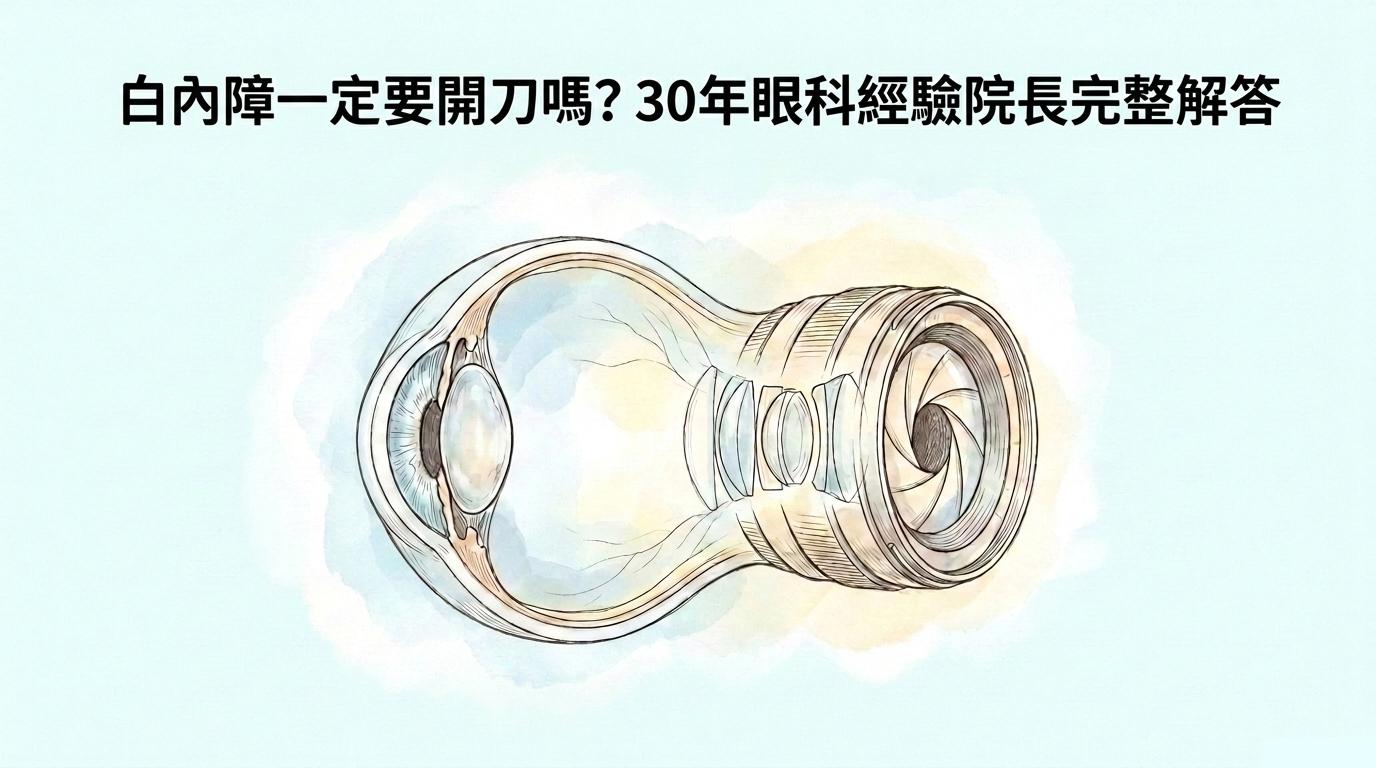 白內障一定要開刀嗎？ 30年眼科經驗院長完整解答您最擔心的問題！